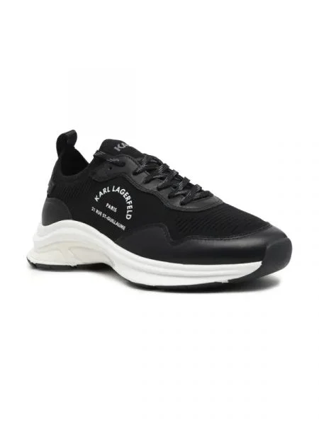 Karl Lagerfeld Sneakers LUX FINESSE Maison Karl Sock cu adaos de piele negru