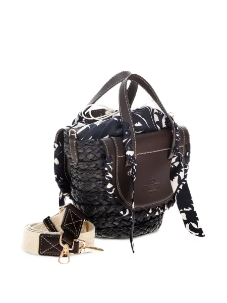 Torebka Cuba Lab z autografem brązowa