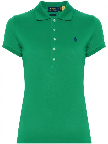 Με τιράντες μάλλινο παντελόνι Polo Ralph Lauren με απλικέ λευκό