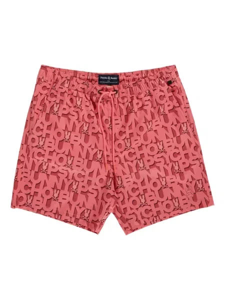 Spodní díl plavek Psycho Bunny červený