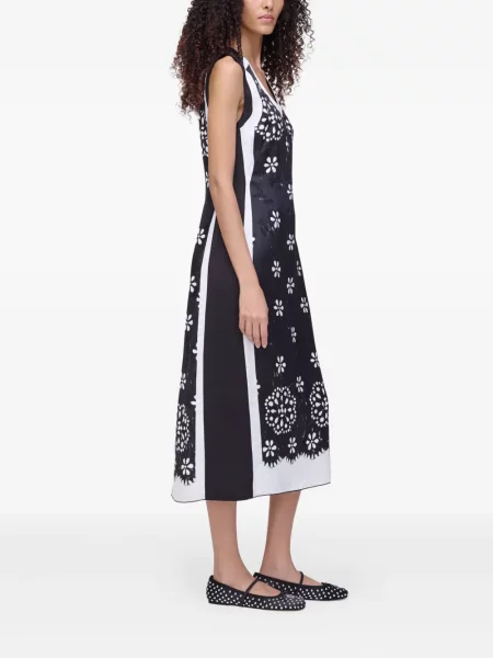 Rochie Marc Jacobs cu model floral de costum negru