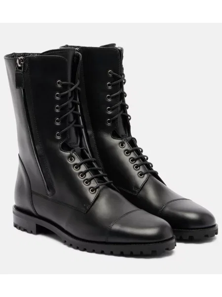 Botine Manolo Blahnik din piele negru