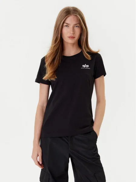 Alpha Industries Tričko Basic T Small Logo čierna