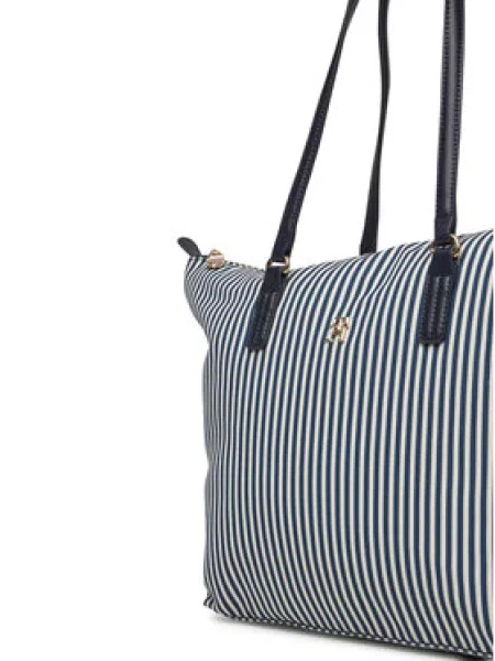 Tommy Hilfiger Kabelka Poppy Summer Tote Tmavomodrá