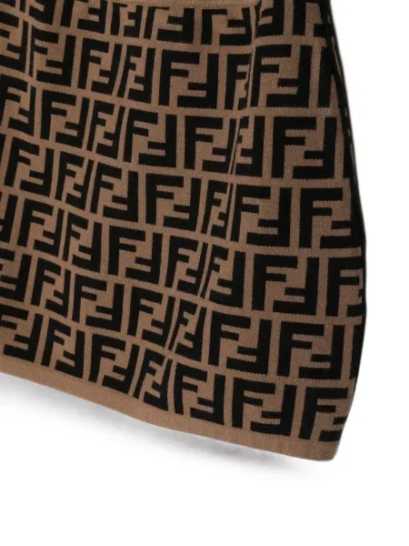 Spódnica dziecięca Fendi brązowa