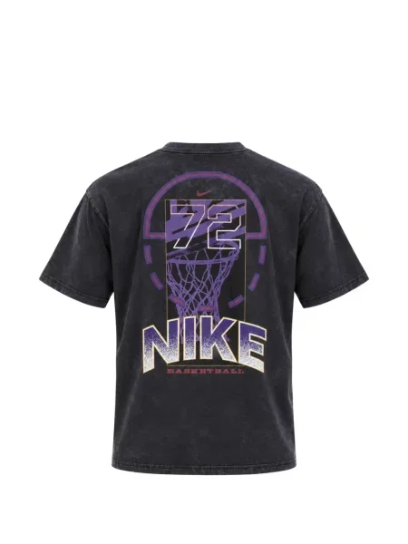 Lung tricou Nike cu buline din fleece negru