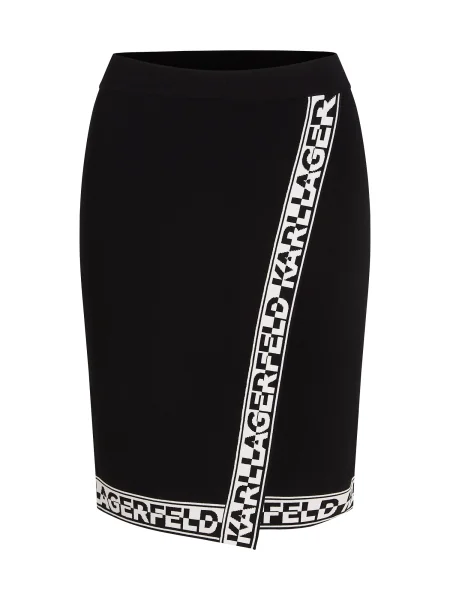 Karl Lagerfeld Fustă negru