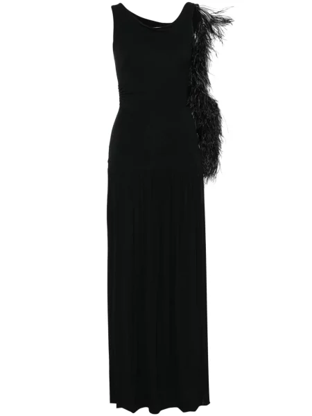 Rochie maxi Manuri de costum negru