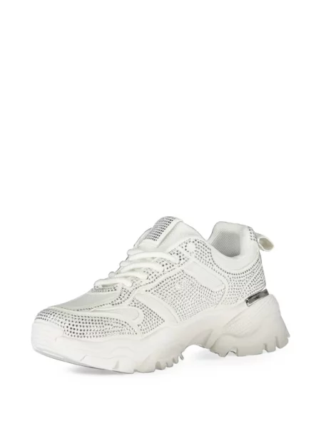 Stras sneakerși Laura Biagiotti chunky alb