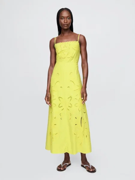 Ленена костюм макси макси рокля Gap