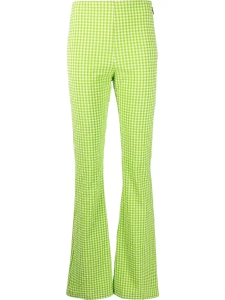Pantaloni Msgm în carouri verde