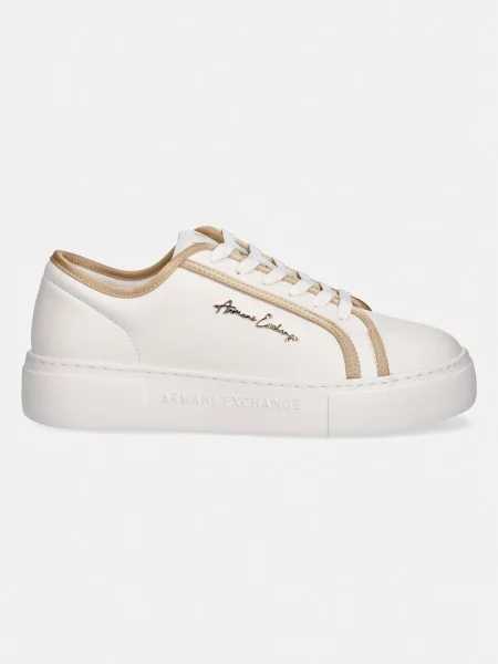 Sneakerși Armani Exchange bej