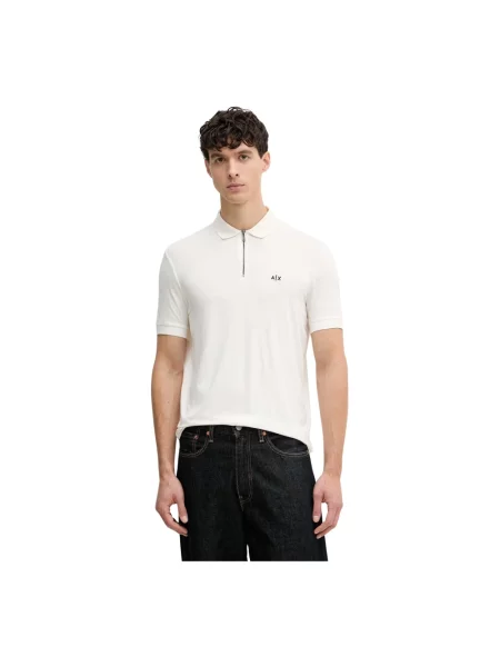 Koszulka polo Armani Exchange beżowa