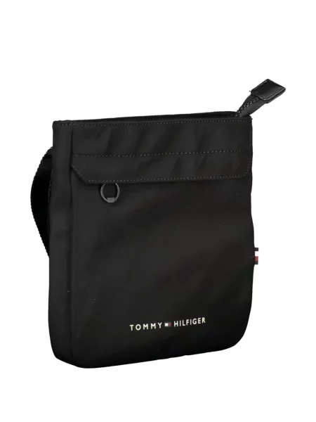 Geantă Tommy Hilfiger cu imagine negru
