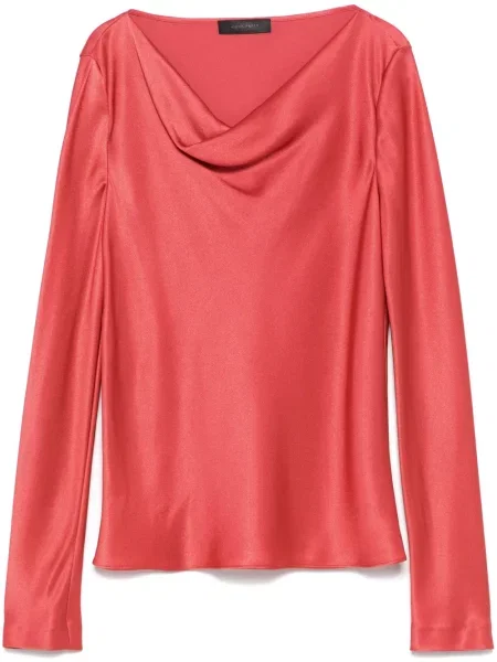 Satynowa bluzka Alberta Ferretti różowa