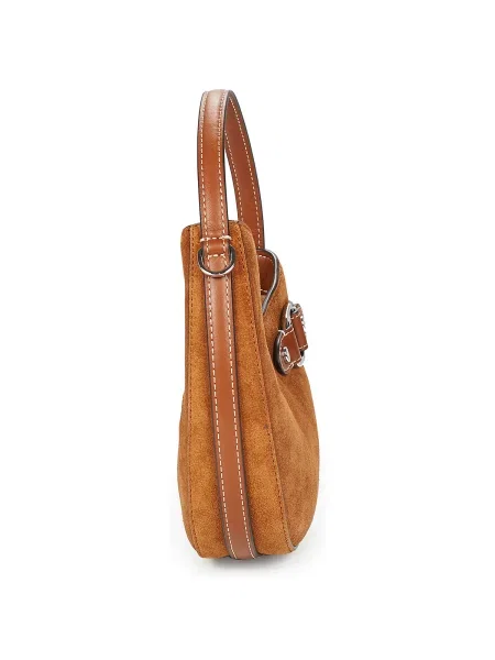 Crossbody kabelka Lauren Ralph Lauren hnedá