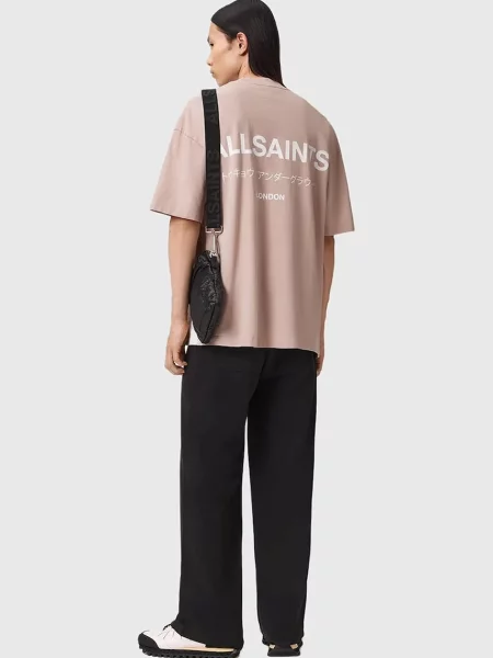 Футболка AllSaints XANDER з принтом зелений
