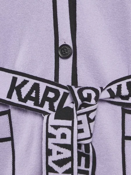 Cardigan Karl Lagerfeld cu imagine violet