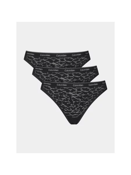 Calvin Klein Underwear Moteriškos kelnaitės šviesiai pilka juoda