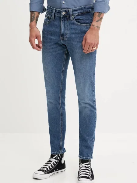 Дънки Tommy Jeans мъжки синьо