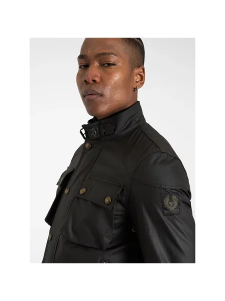 Woskowana kurtka Belstaff zielona