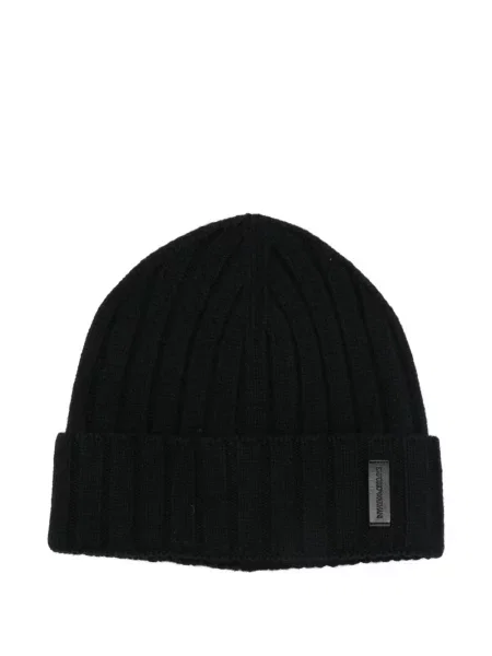 Căciulă Emporio Armani de lână negru