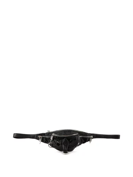 Cu centură curea Chrome Hearts cu motiv cu inimi negru