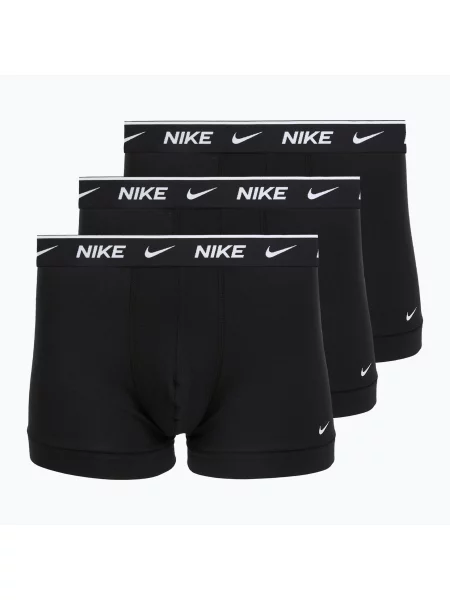 Boxeri pentru bărbați Nike Cotton Stretch Trunk Black negru