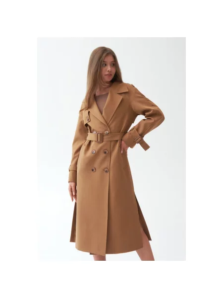 Класичний тренч коричневий