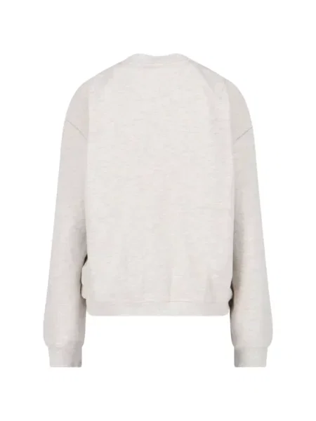 Pulover Low Classic cu decolteu rotund clasic gri