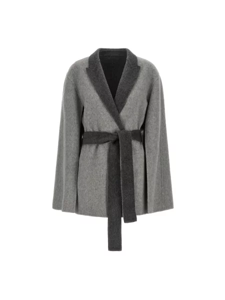 Płaszcz Alberta Ferretti wełniany szary