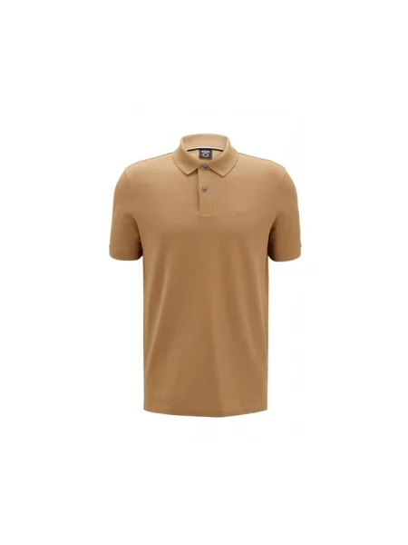 Koszulka polo Boss beżowa