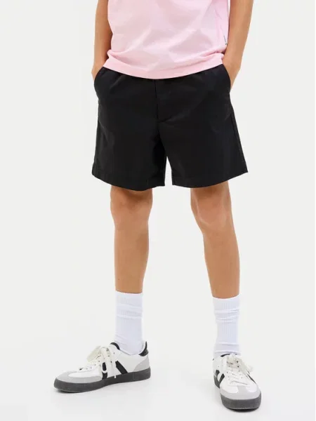 Jack & Jones Junior Medžiaginiai šortai Jaiden juoda