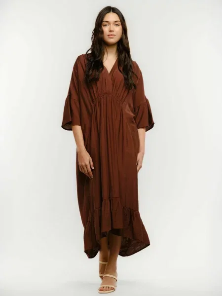 Liberte Essentiel Rochie KARO maro
