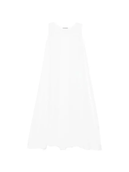 Rochie fără mâneci Alberta Ferretti fără mâneci de costum alb