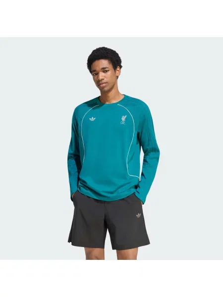 ADIDAS ORIGINALS Tricou LFC TEAMGEIST cyan alb