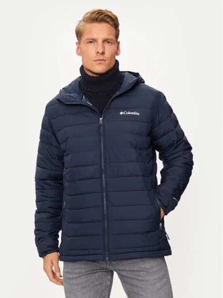 COLUMBIA Outdoorová bunda Powder Lite II námořnická modř bílá