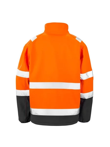 Ochronna Kurtka Softshell Z Nadrukiem czarna