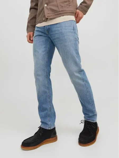 Jack & Jones Jeansy Mike Tapered Fit niebieski