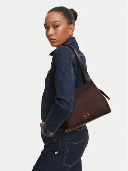 Torbica Armani Exchange smeđa