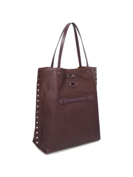 Geantă shopper Zanellato din piele maro