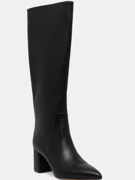 Кожаные сапоги Twinset черные