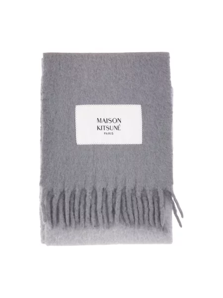 Szal Maison Kitsune z alpaki szara