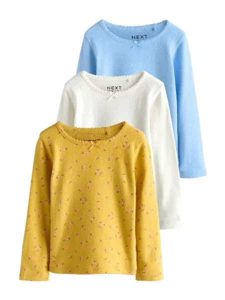 Next Tricou ecru / deschis / oliv albastru