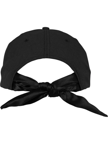Șapcă Flexfit cu funde din satin negru