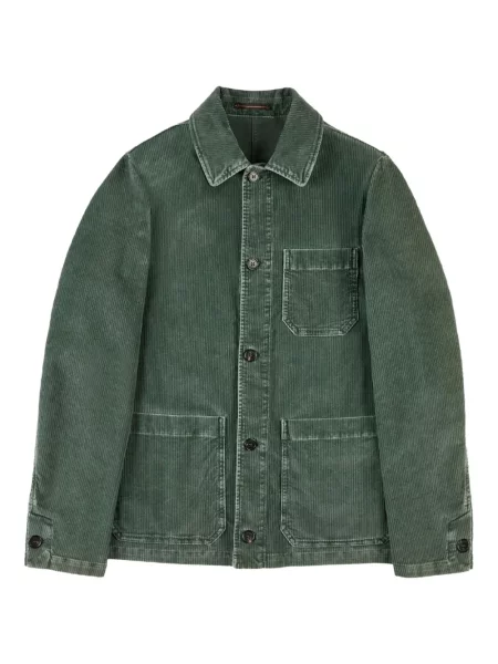 Geacă Slowear cu buzunare la piept verde