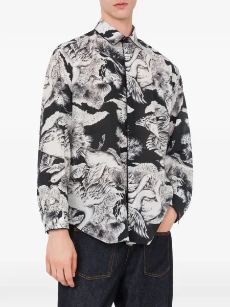 Cămașă Moschino cu imagine negru