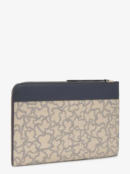 Tous torba za laptop za žene od imitacije kože bež