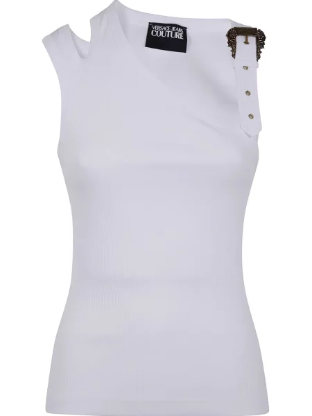 Top Versace Jeans Couture sa kopčom bijela