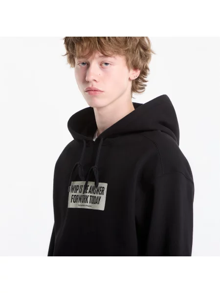 Φούτερ Carhartt WIP Hooded Bumper Sticker Sweat UNISEX Black L μαύρο
